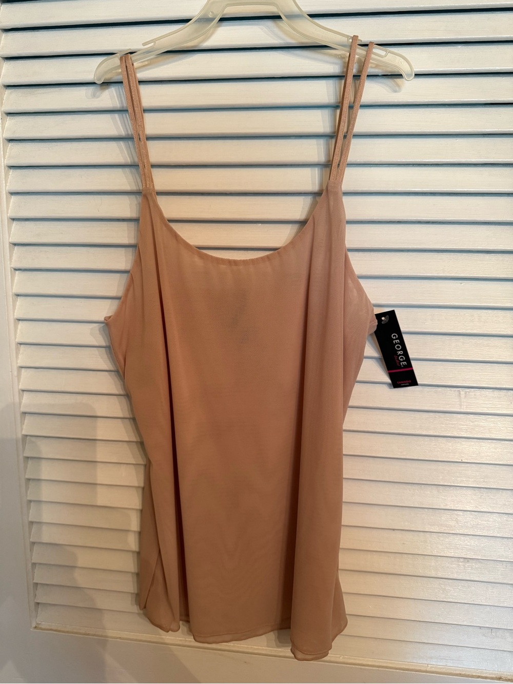 Vtg Y2K George Tan Camisole Medium NWT